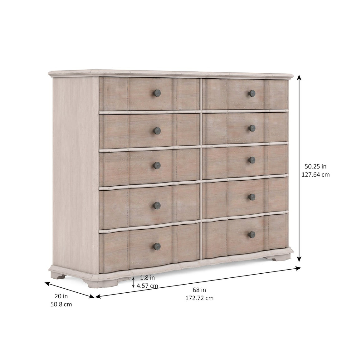 Alcove Master Chest - Brown, White