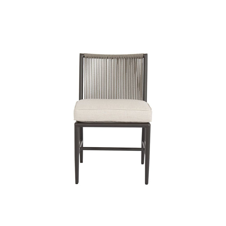 Outdoor Dining Chairs Pietra Armless Dining Chair in Echo Ash, No Welt