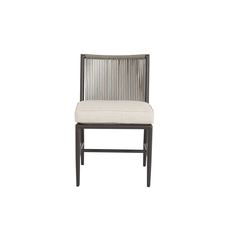 Outdoor Dining Chairs Pietra Armless Dining Chair in Echo Ash, No Welt