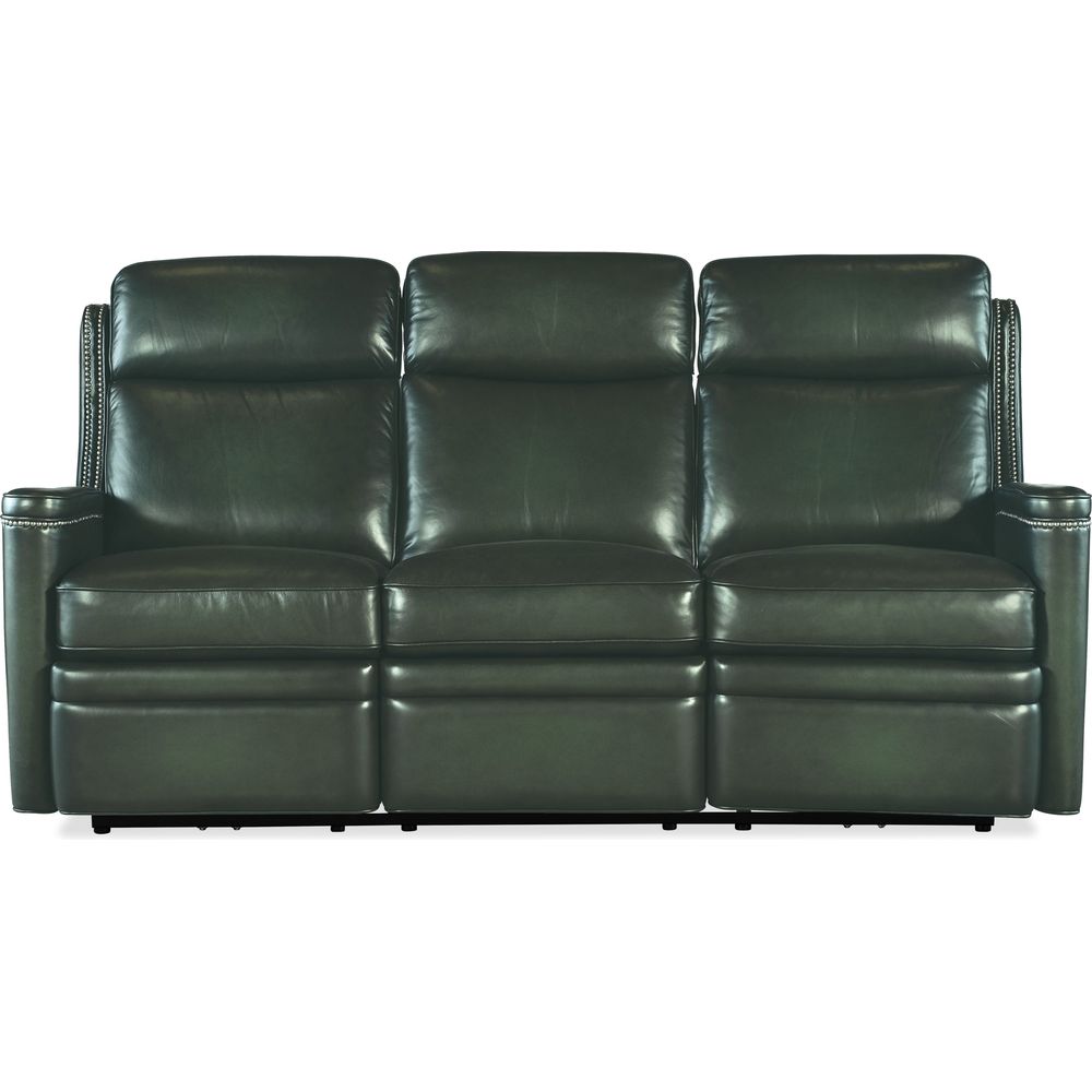 Sofas: Recliners Hamilton Power Sofa with Power Headrest - Green