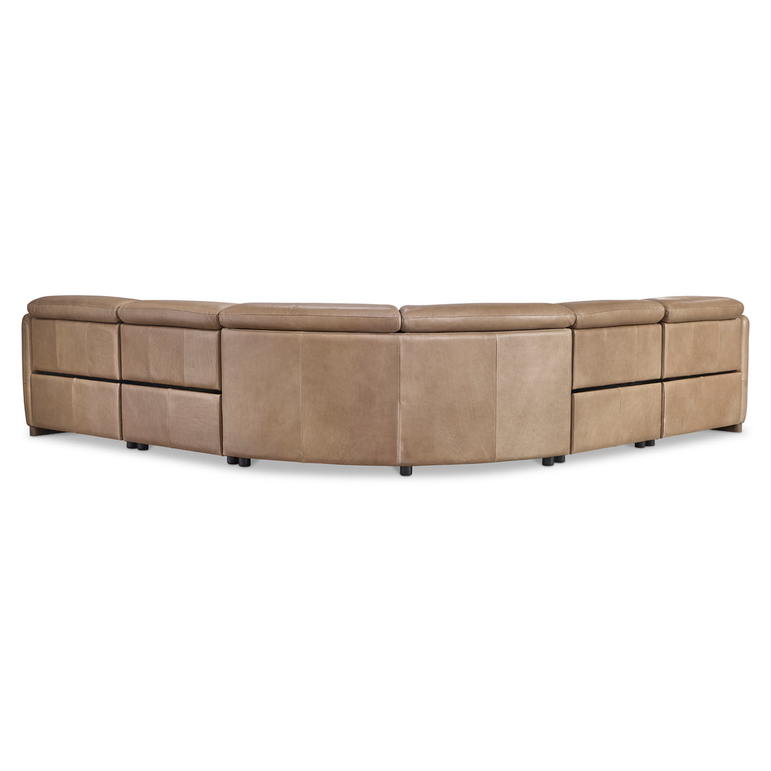 Alta 5-Piece Leather Power Motion Sectional Recliner