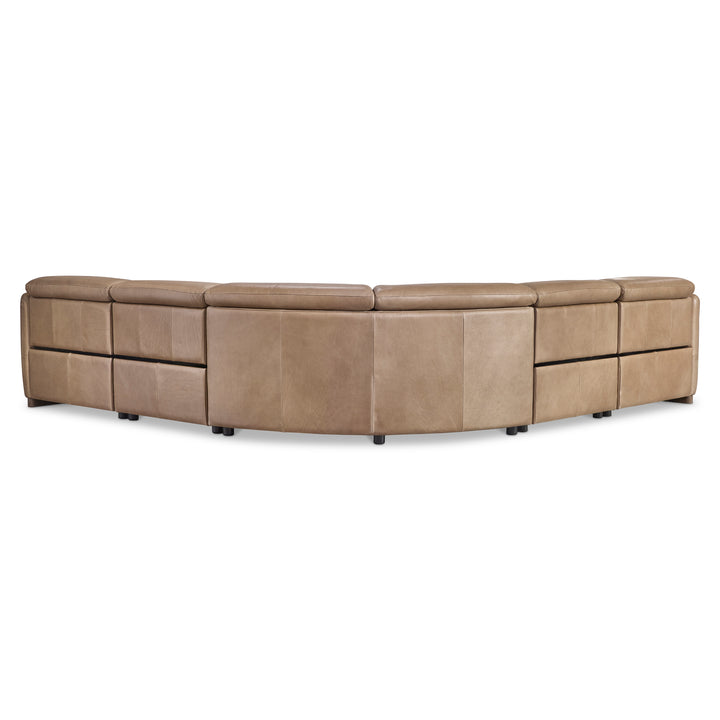 Alta 5-Piece Leather Power Motion Sectional Recliner