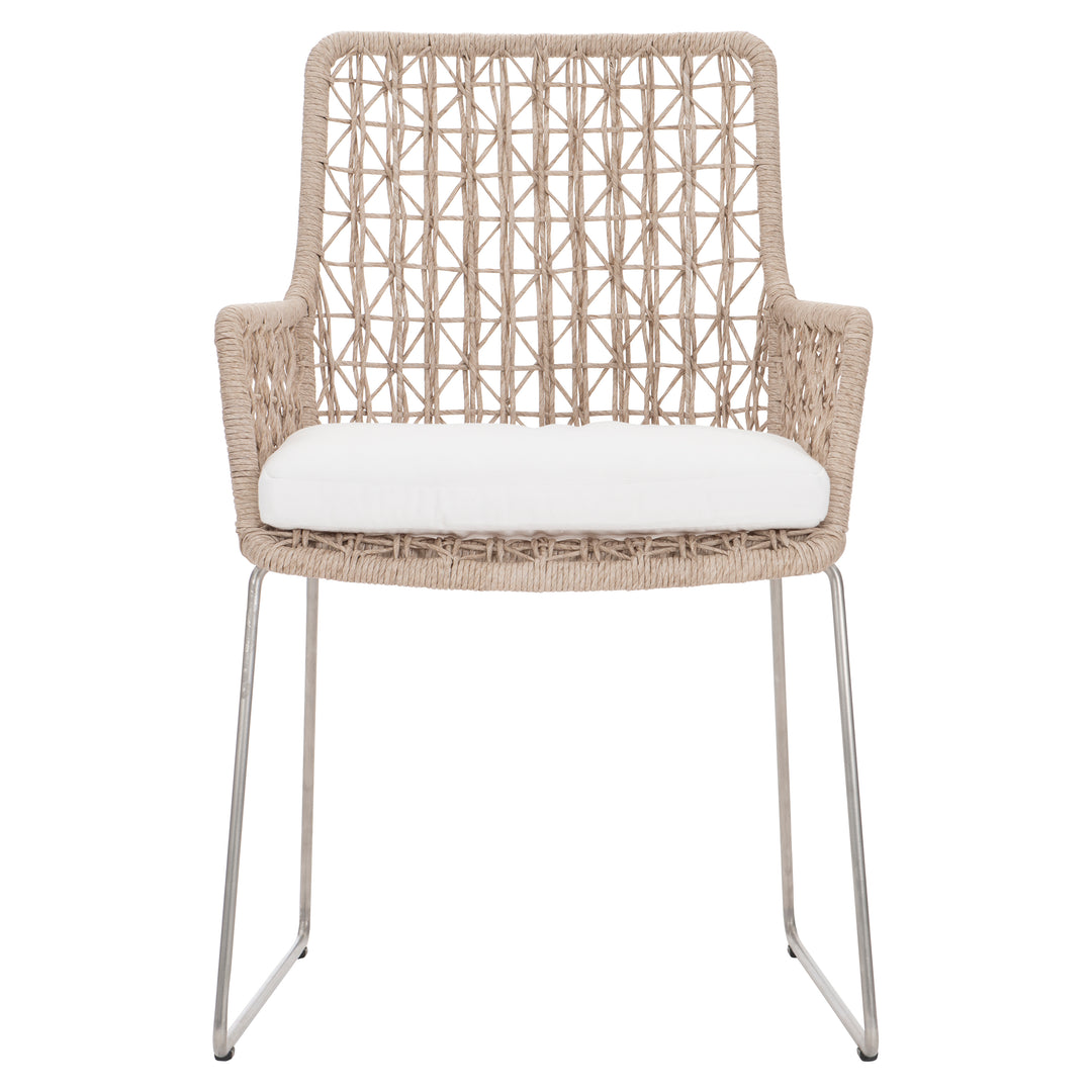 Carmel Outdoor Arm Chair with Seat Pad - Quick Ship