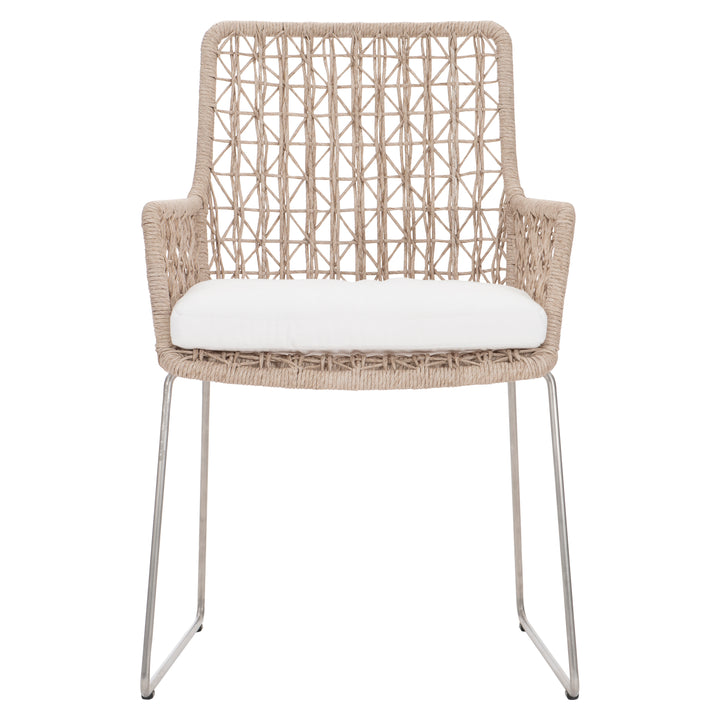 Carmel Outdoor Arm Chair with Seat Pad - Quick Ship