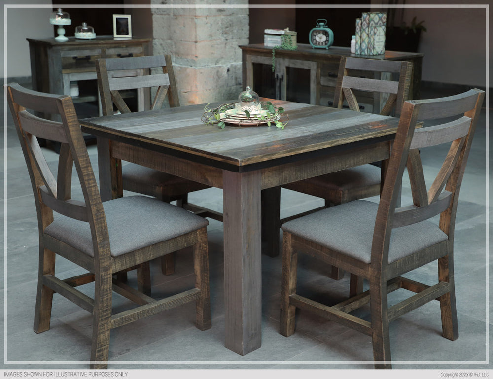 Loft Brown Table-IFD-IFD-IFD6441TBL42-Dining Tables-2-France and Son
