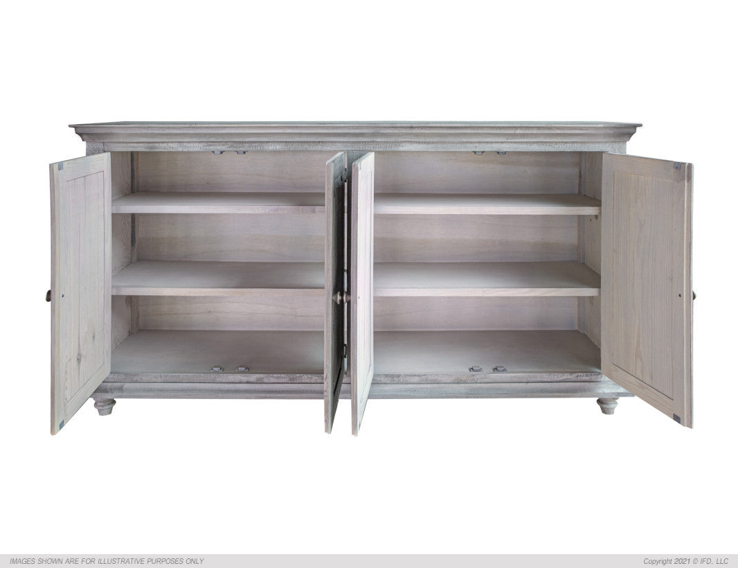 Margot Console/ TV Stand / Buffet-IFD-IFD-IFD7021CNSAG-Sideboards & CredenzasAged Green-8-France and Son