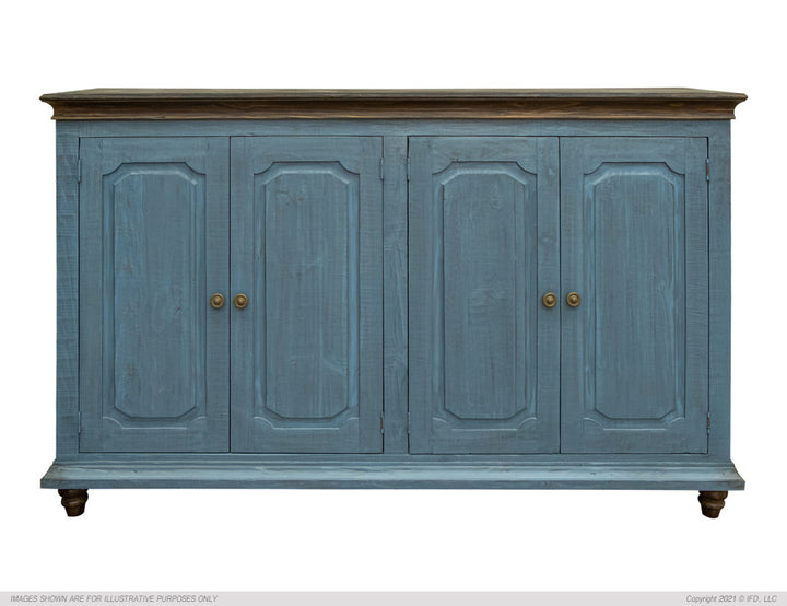 Margot Console/ TV Stand / Buffet-IFD-IFD-IFD7021CNSDK-Sideboards & CredenzasSky Blue-12-France and Son
