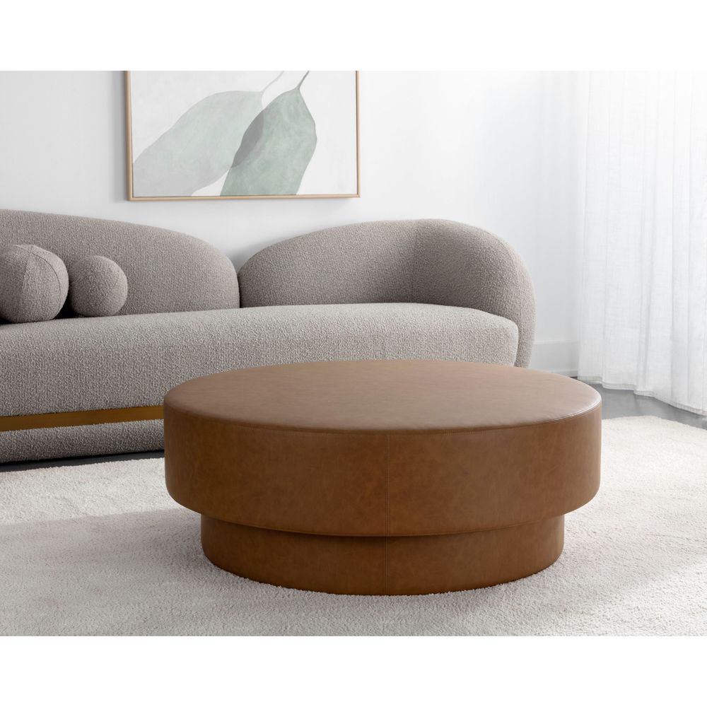 Stools & Ottomans Arlo Ottoman - Milliken Cognac