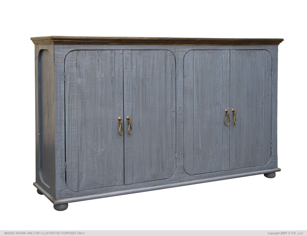Alba Console/ TV Stand / Buffet-IFD-IFD-IFD9011CNSDK-Sideboards & CredenzasSky Blue-9-France and Son