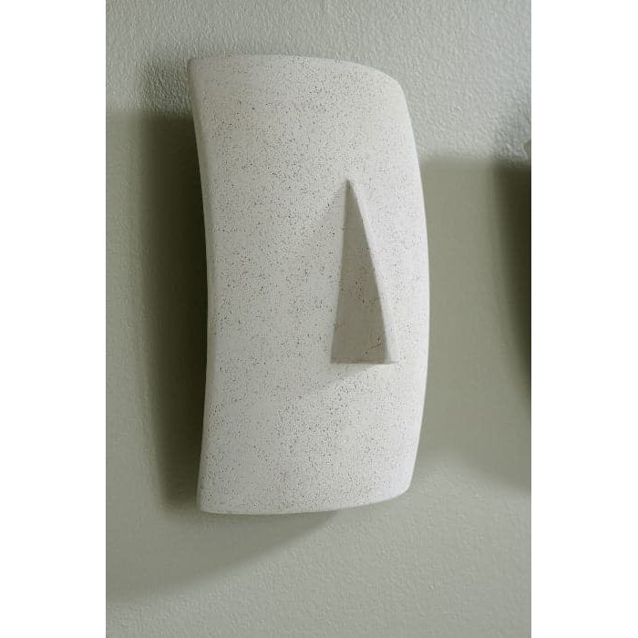 Geometric Cycladic Wall Art Set of 5, White Stone