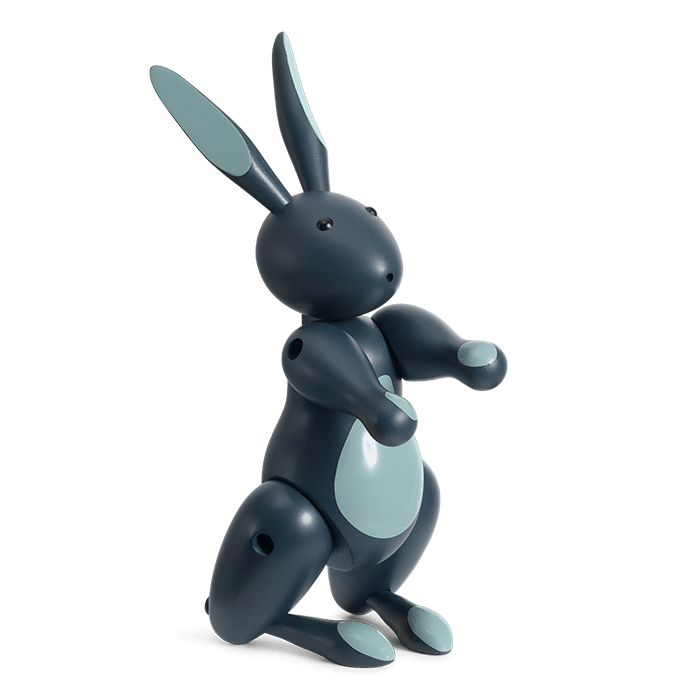 Kay Bojesen Rabbit, Painted Beech, H: 6.3"
