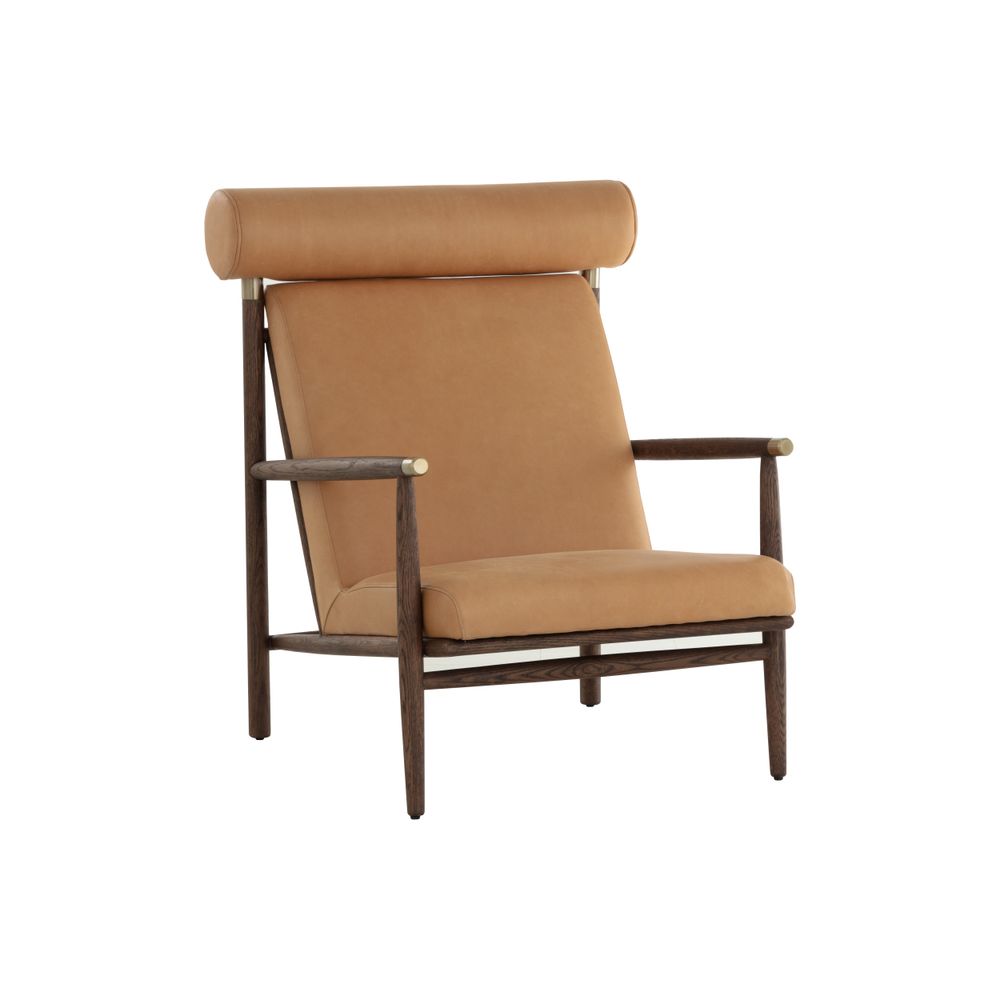 Lounge Chairs Biko Lounge Chair - Sahara Camel Leather