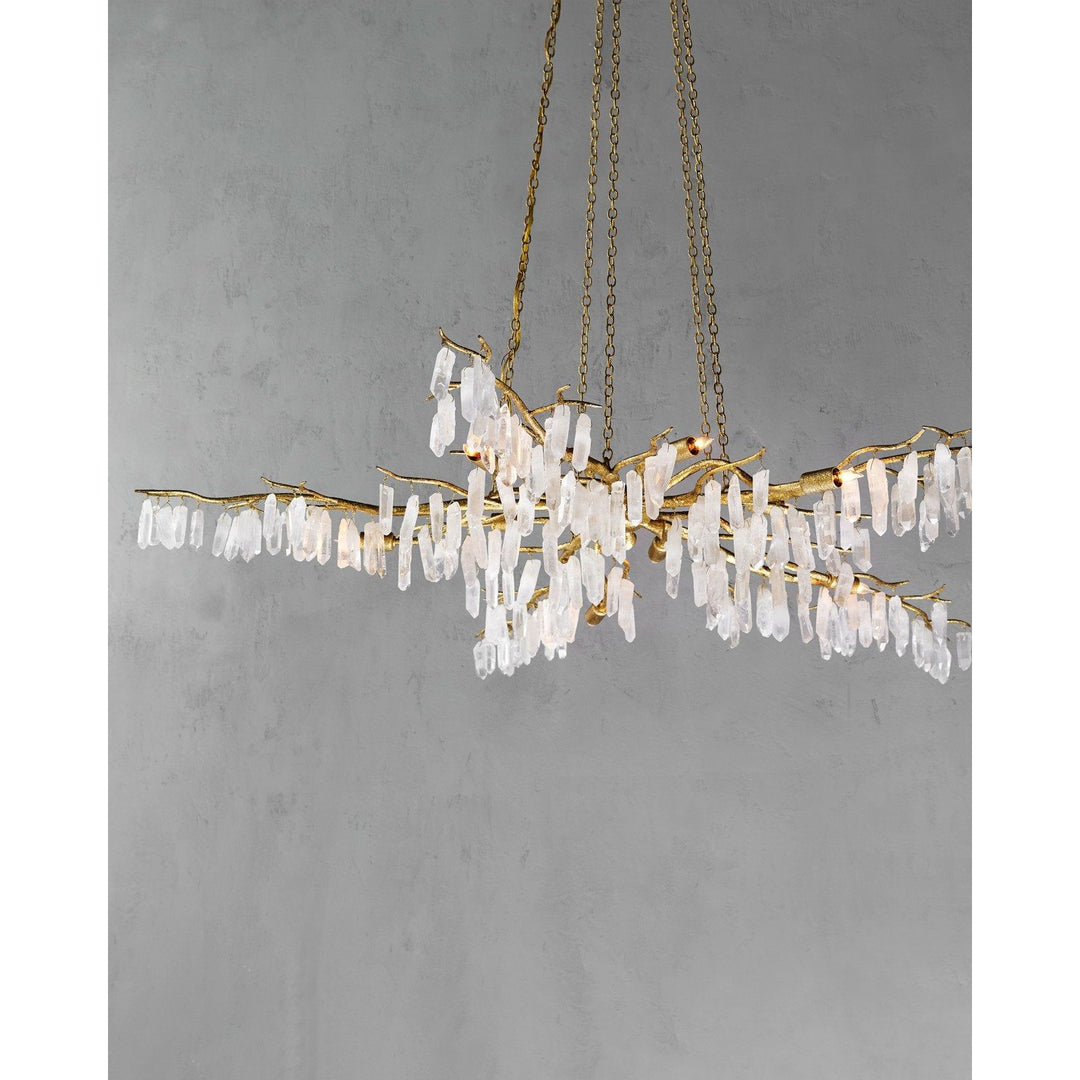 Forest Light Gold Chandelier