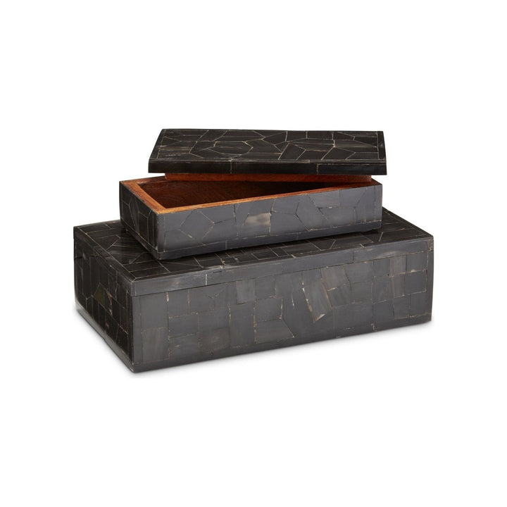 Black Bone Mosaic Box Set of 2