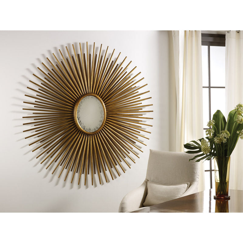 Wall Mirrors Oval Florentine Mirror - Gold