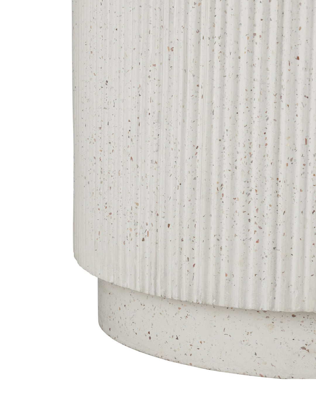 Outdoor Planters Ridge Large Ivory Terrazzo Planter