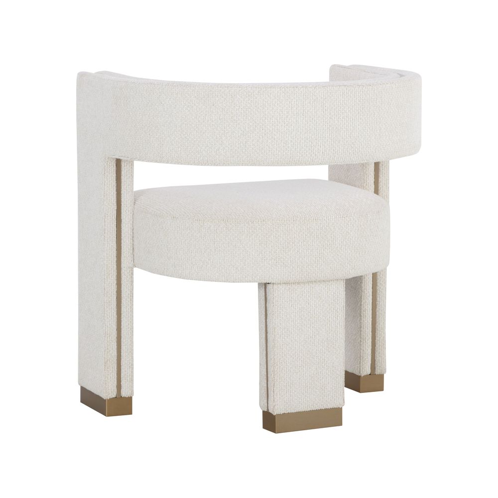 Dining Chairs Adamina Dining Armchair - Rhea Light Barley