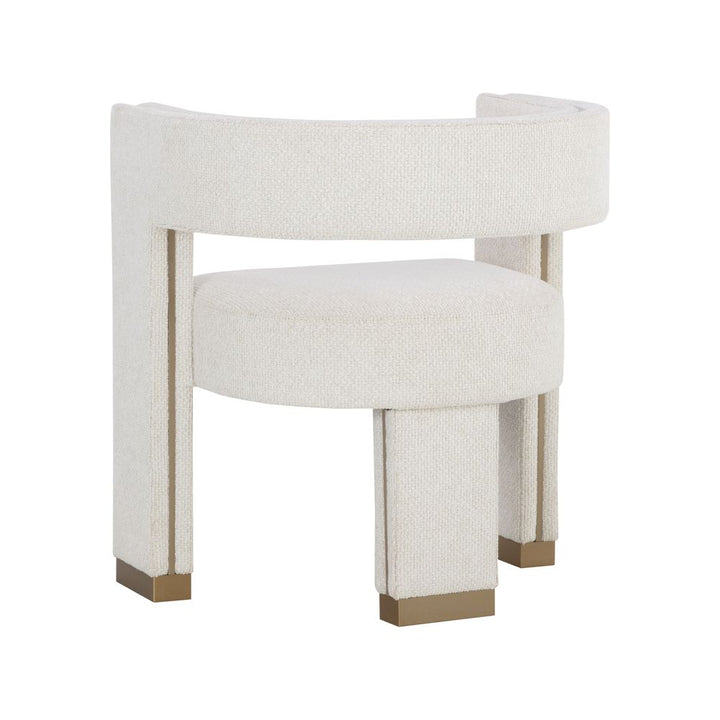 Dining Chairs Adamina Dining Armchair - Rhea Light Barley