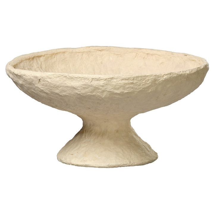 Garden Pedestal Bowl-Jamie Young-JAMIEYO-7GARD-PECR-Decorative ObjectsCream-3-France and Son