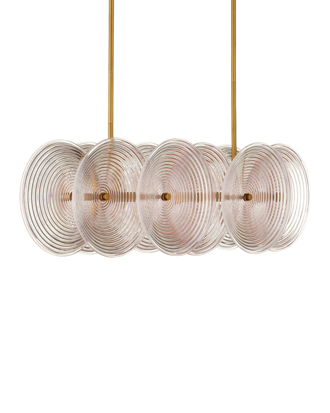 Chandeliers Whirlwind Rectangular Pink Chandelier