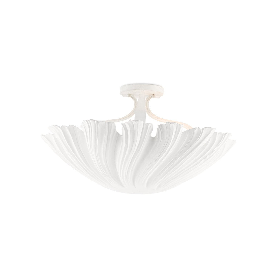 Hadley White Semi-Flush Mount