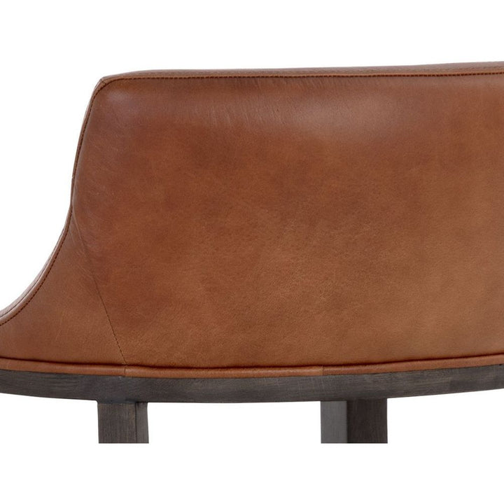 Brylea Counter Stool - Brown - Shalimar Tobacco Leather