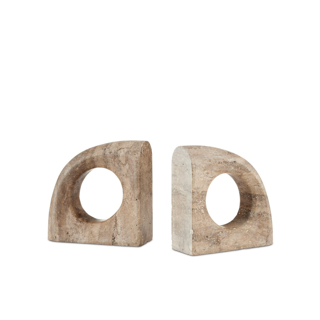 Russo Travertine Object Set of 2