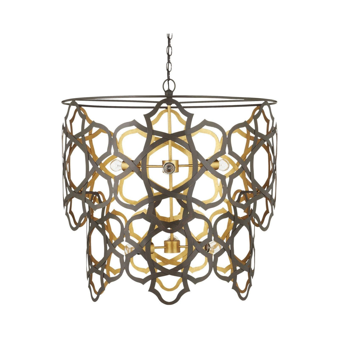 Mauresque Medium Bronze & Gold Chandelier