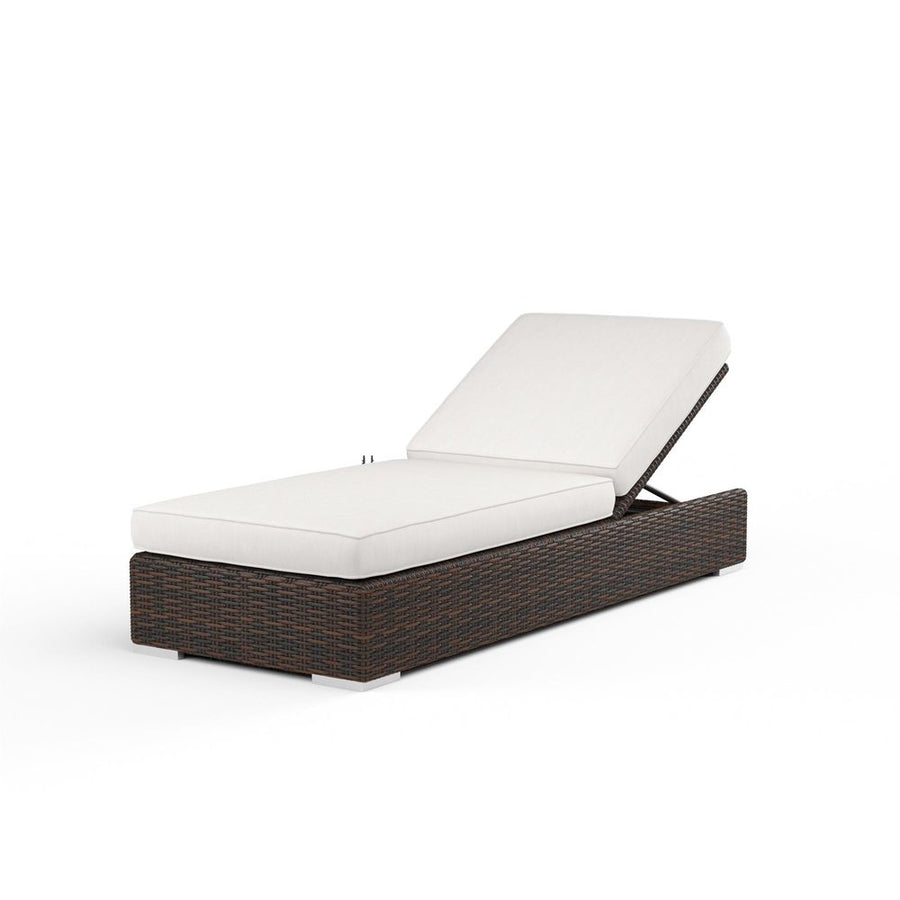 Outdoor Chaises Montecito Adjustable Chaise in Canvas Flax w/ Self Welt