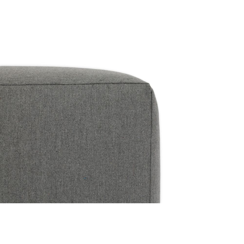 Outdoor Ottomans 18"Pouf Cube in Heritage Granite