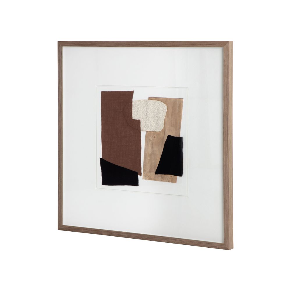 Wall Art Family Dynamics Ⅰ - 40" X 40" - Dark Brown Frame