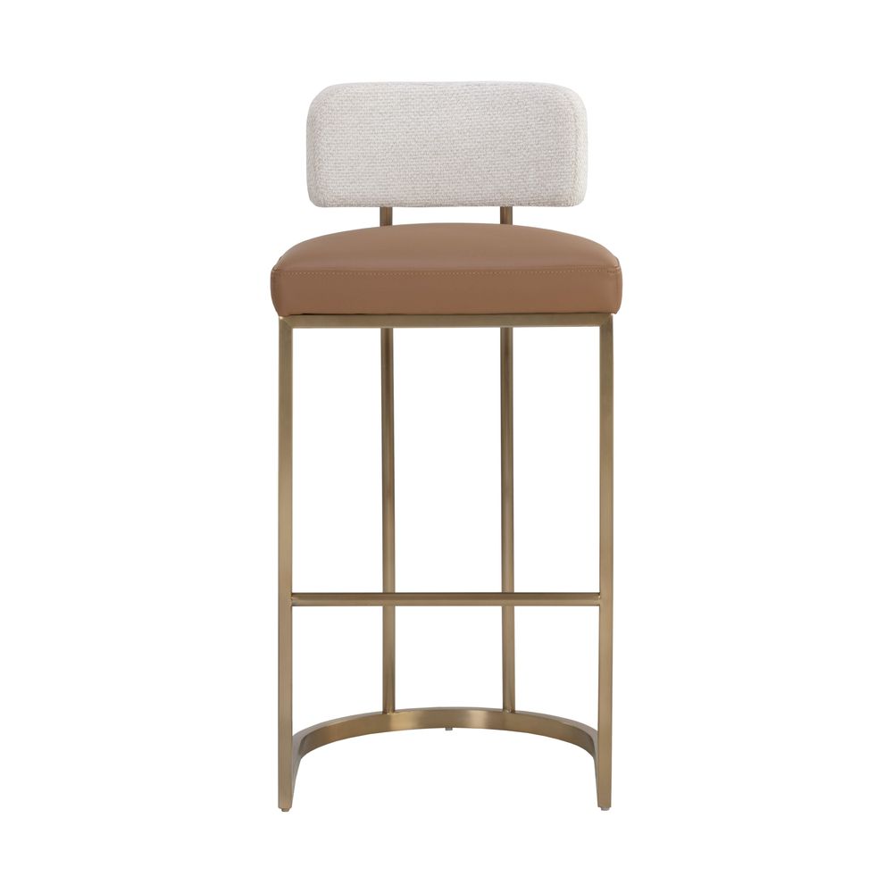 Bar & Counter Stools Larissa Barstool - Napa Cognac / Rhea Light Barley
