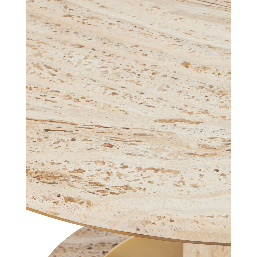 Miles Travertine Cocktail Table