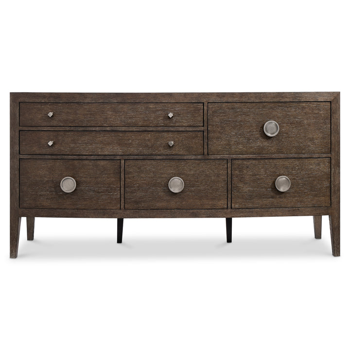 Cerused Charcoal Linea Dresser