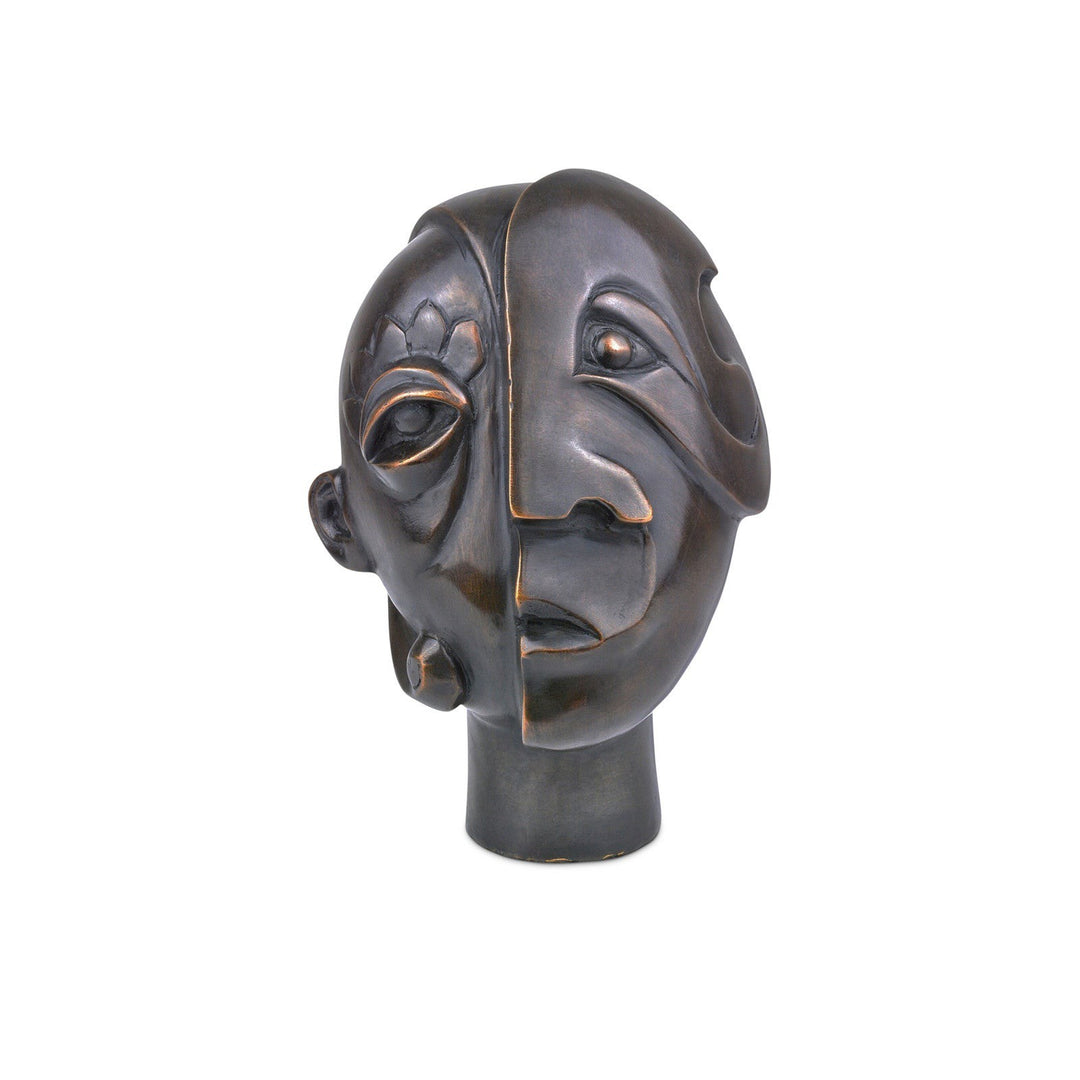 Cubist Head Bronze