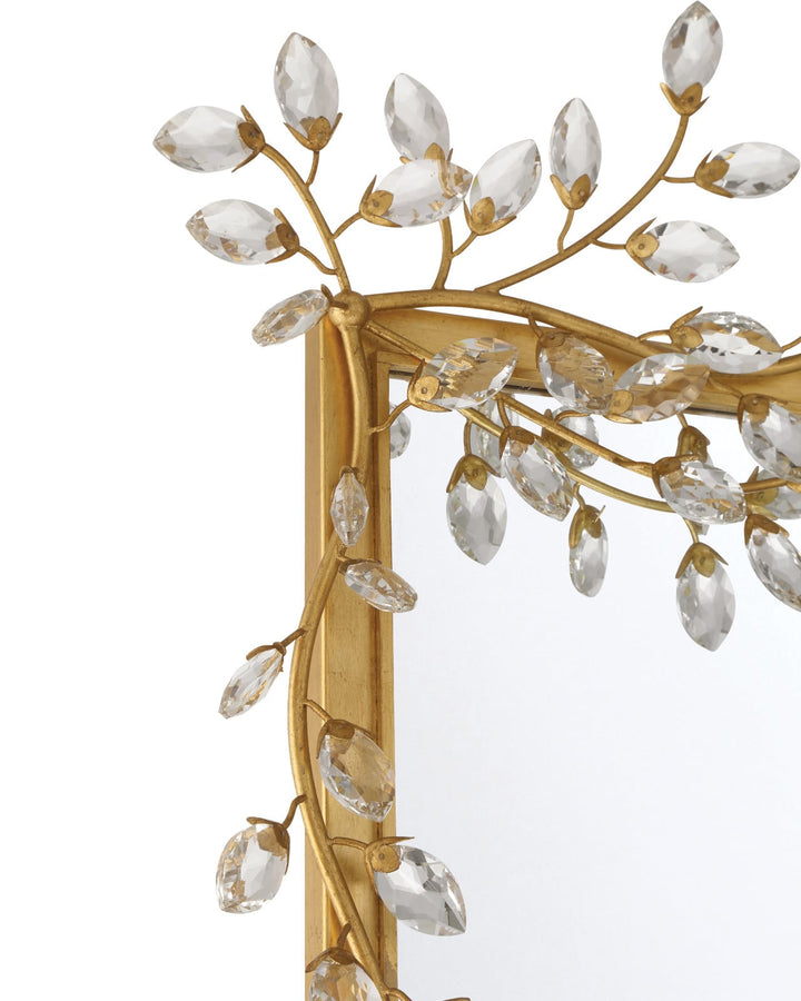 Wall Mirrors Forget-Me-Not Gold Rectangular Mirror