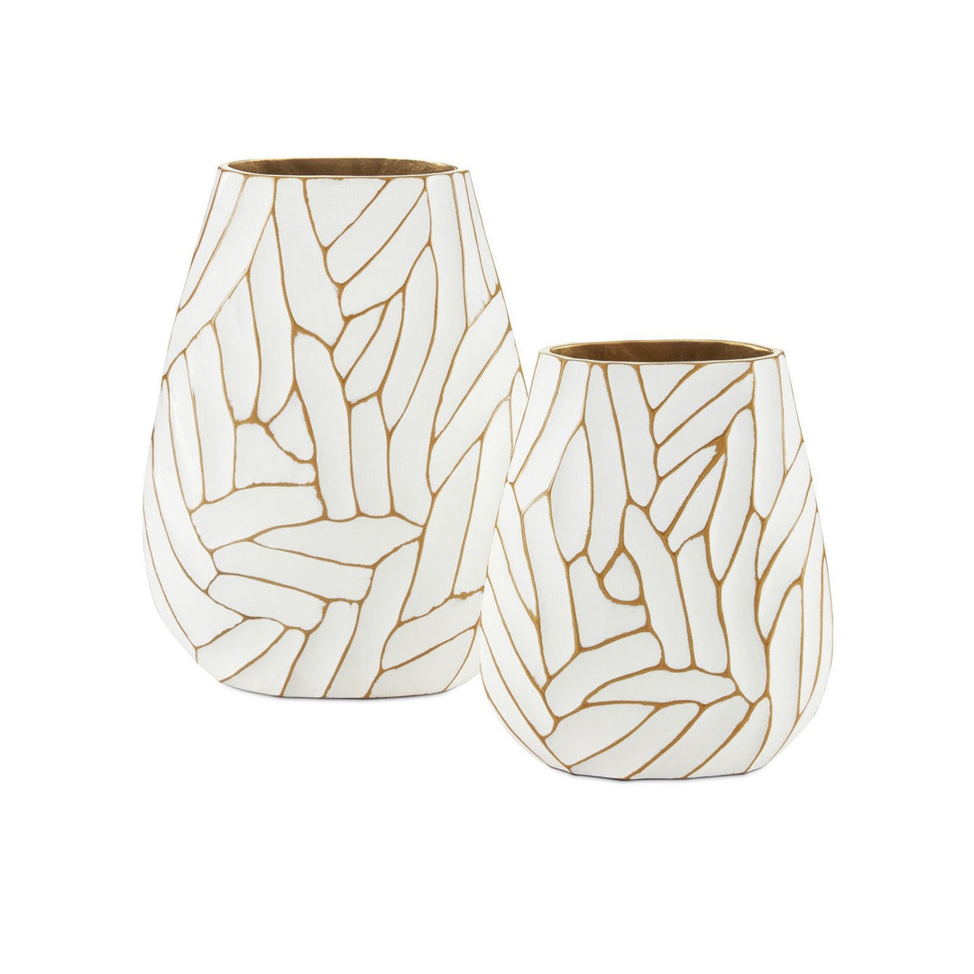 Anika White Vase Set of 2