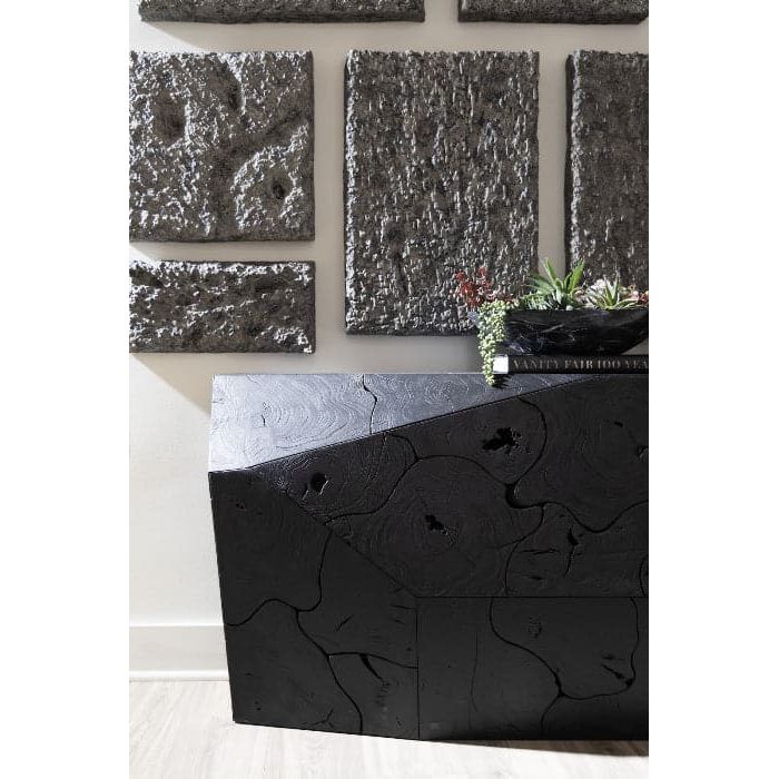 Etched Rock Puzzle Wall Tiles - Set of 9-Phillips Collection-PHIL-ID114681-Wall Decor-8-France and Son