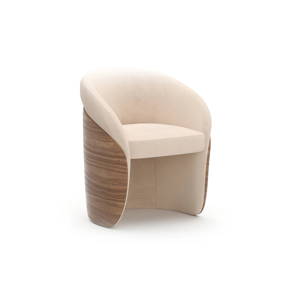 Fleur Wood Back Dining Chair - image 2