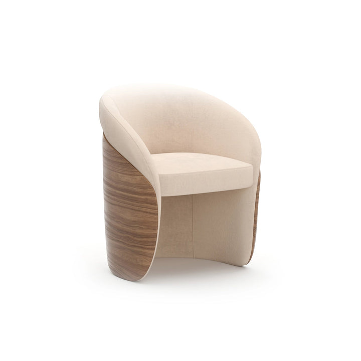 Fleur Wood Back Dining Chair - image 2