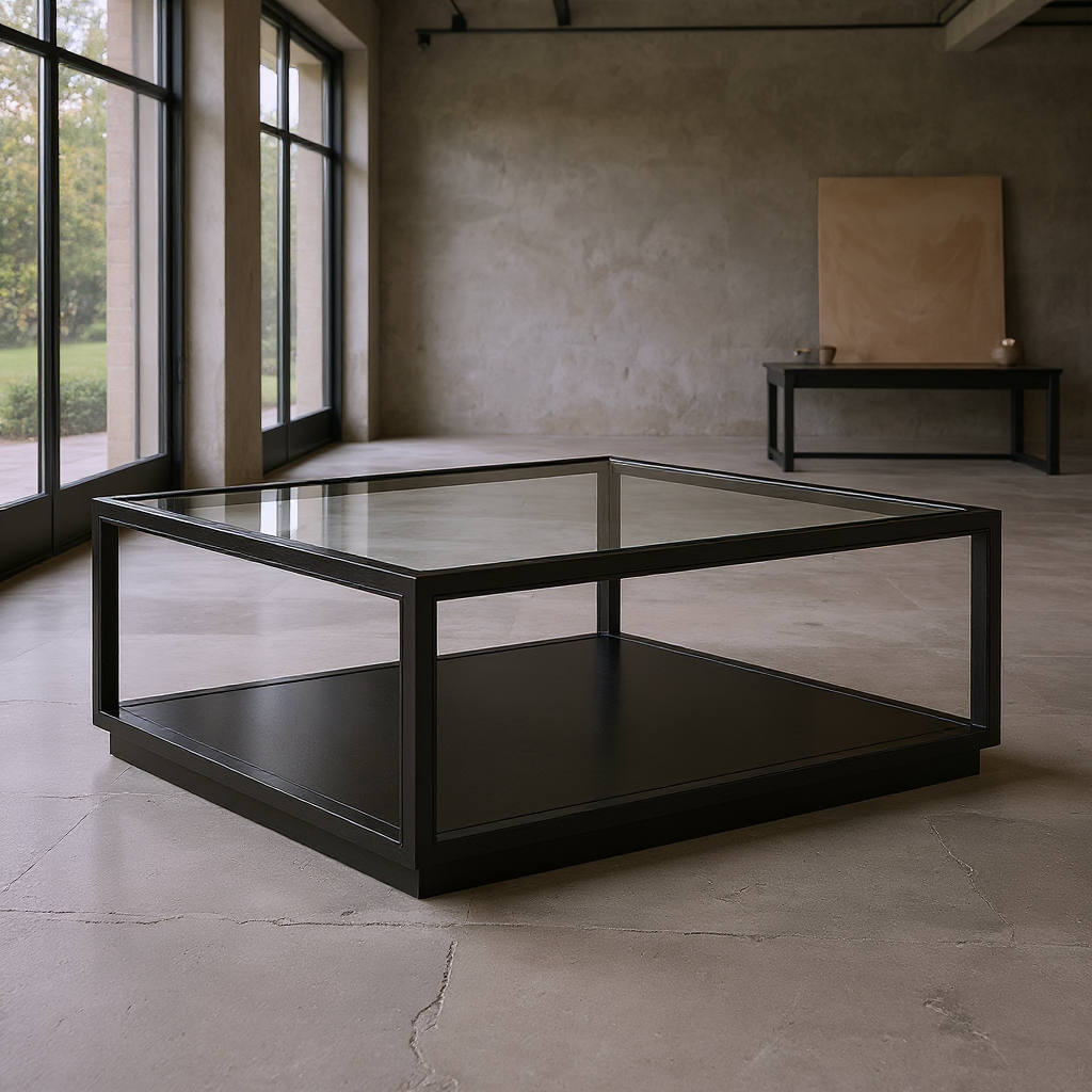 Glaze Square Cocktail Table Onyx