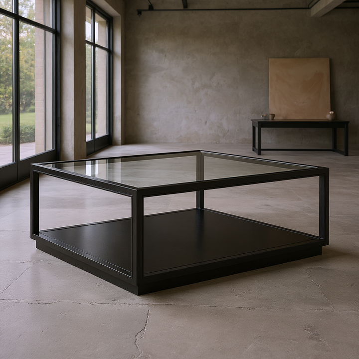 Glaze Square Cocktail Table Onyx