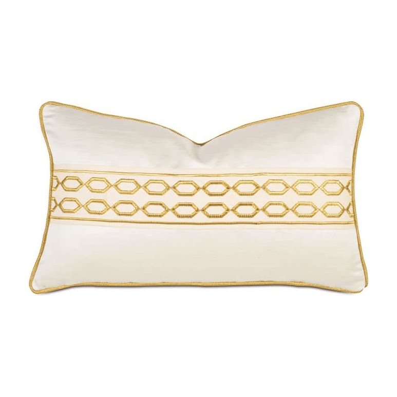 Pillows Royalty Embroidered Border Decorative Pillow