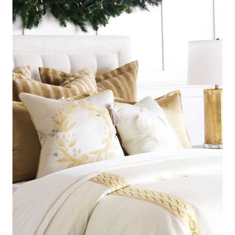 Bedding: Shams Royalty Striped Euro Sham