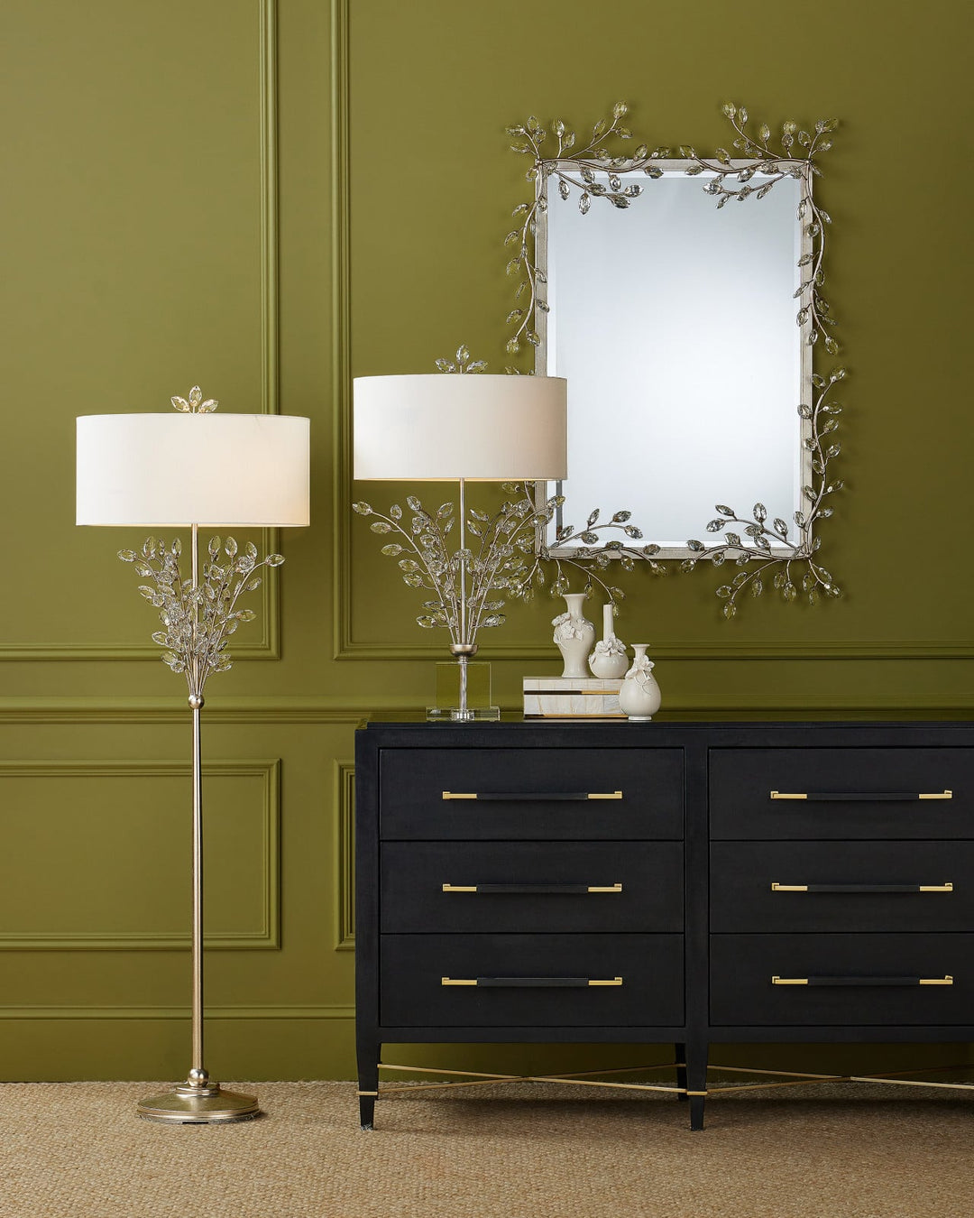 Dressers & Chests Verona Black Six-Drawer Chest