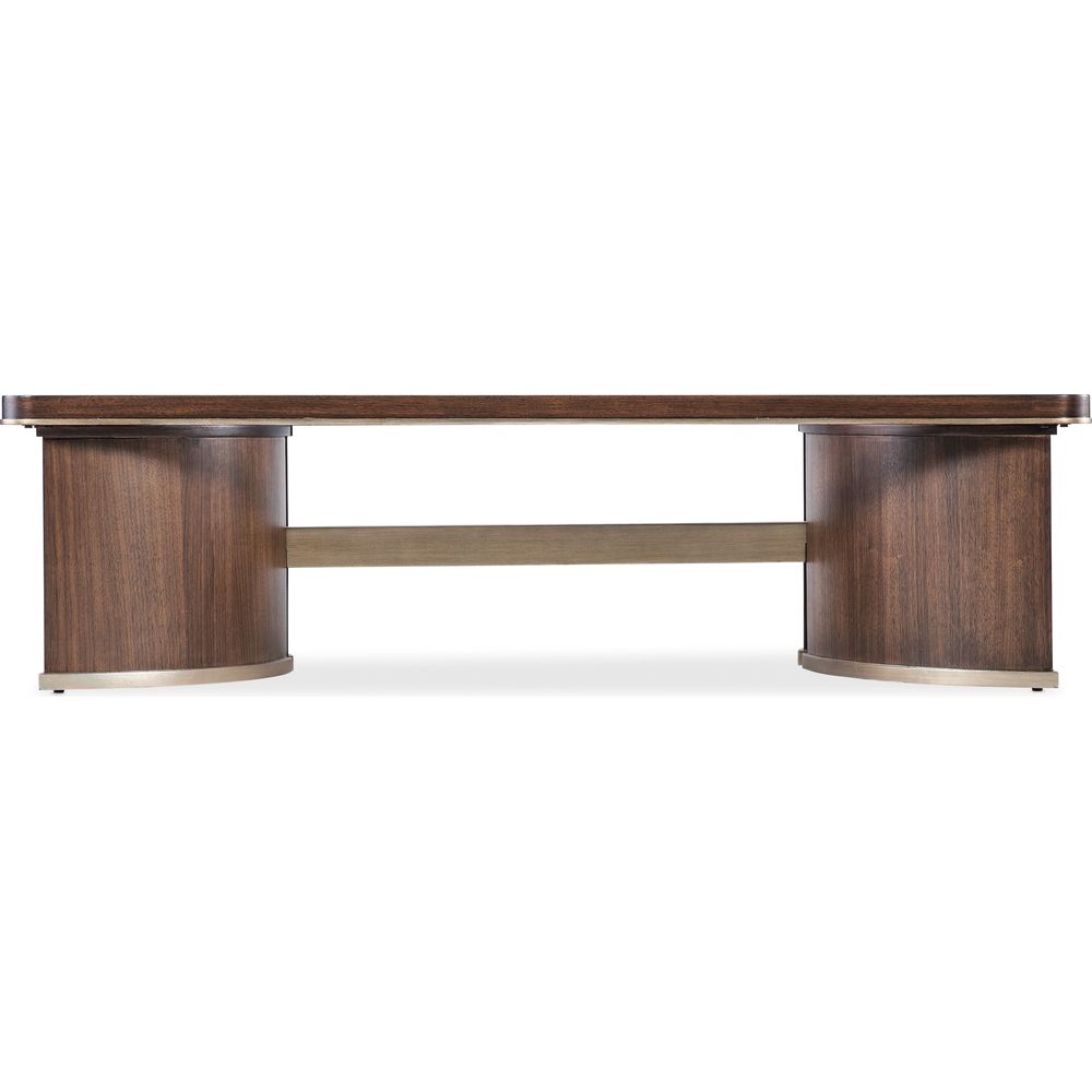 Coffee Tables Melange Contours Cocktail Table - Dark Wood
