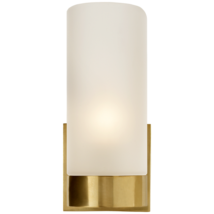 Urbany Sconce-Visual Comfort-VISUAL-BBL 2090SB-FG-Wall LightingSoft Brass/Frosted Glass-3-France and Son