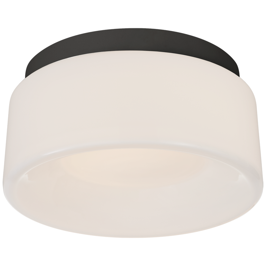 Holly 5.5" Solitaire Flush Mount-Visual Comfort-VISUAL-BBL 4092BLK-WG-Flush MountsMatte Black-1-France and Son