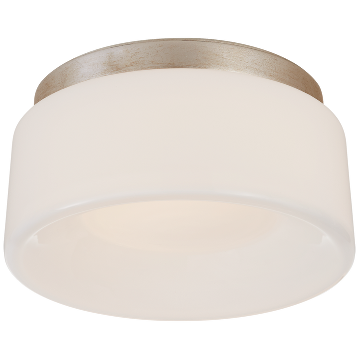 Holly 5.5" Solitaire Flush Mount-Visual Comfort-VISUAL-BBL 4092BSL-WG-Flush MountsBurnished Silver Leaf-2-France and Son