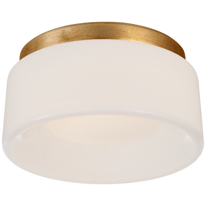 Holly 5.5" Solitaire Flush Mount-Visual Comfort-VISUAL-BBL 4092G-WG-Flush MountsGild-3-France and Son